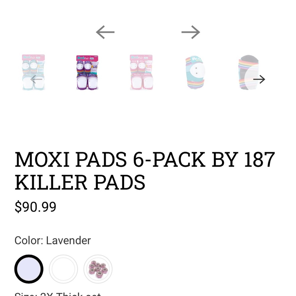MOXI PADS 6-PACK 187 KILLER PADS JADE 2X THICK SET XXL NWT - Picture 11 of 12
